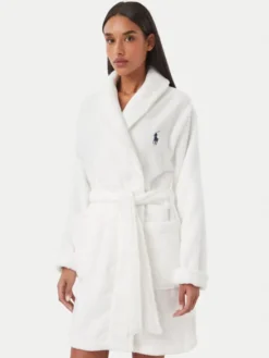 Polo Ralph Lauren Szlafrok 4P0396 Biały