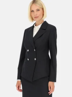 Potis & Verso Marynarka Heven Granatowy Regular Fit