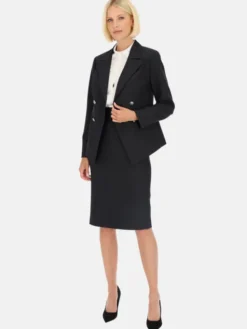 Potis & Verso Marynarka Heven Granatowy Regular Fit