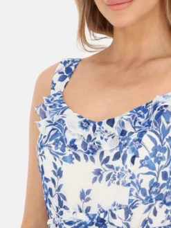 Potis & Verso Sukienka letnia Lorika Biały Regular Fit
