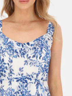 Potis & Verso Sukienka letnia Lorika Biały Regular Fit