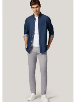 Próchnik Chinosy PM2 SP082124000013 Szary Slim Fit