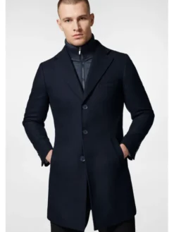 Próchnik Płaszcz zimowy PM3 PC073223000018 Granatowy Regular Fit