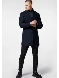 Próchnik Płaszcz zimowy PM3 PC073223000018 Granatowy Regular Fit
