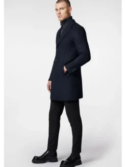 Próchnik Płaszcz zimowy PM3 PC073223000018 Granatowy Regular Fit