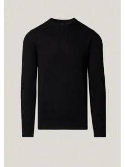 Próchnik Sweter PM17 SW073225000114 Czarny Regular Fit