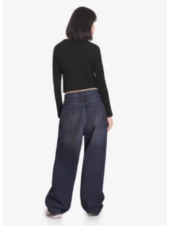PROSTO. Bluzka Ribbed Czarny Regular Fit