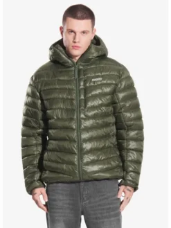 PROSTO. Kurtka przejściowa Light Weight Zielony Regular Fit