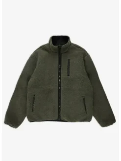 PROSTO. Kurtka zimowa Sherpa Reverse Zielony Regular Fit