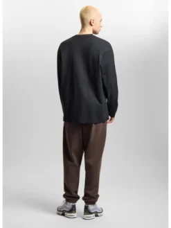 PROSTO. Longsleeve Splash Shield Czarny Regular Fit