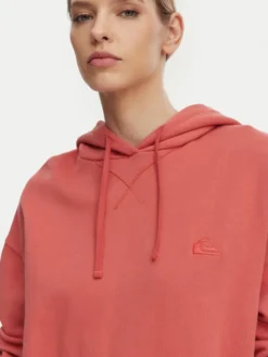 Quiksilver Bluza Esential Hoodie EQWFT03191 Koralowy Regular Fit