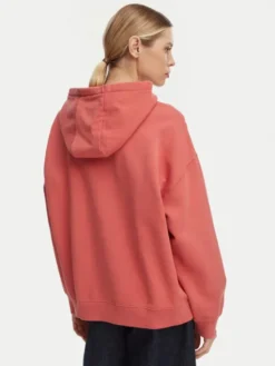 Quiksilver Bluza Esential Hoodie EQWFT03191 Koralowy Regular Fit