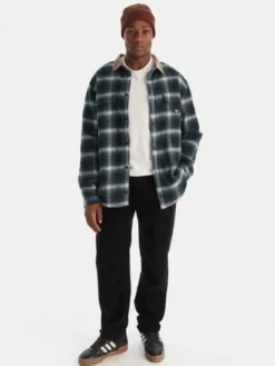 Quiksilver Kurtka koszulowa Mecury Desert EQYWT04643 Zielony Regular Fit