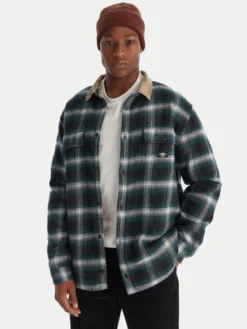 Quiksilver Kurtka koszulowa Mecury Desert EQYWT04643 Zielony Regular Fit