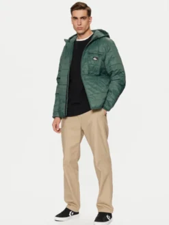 Quiksilver Kurtka przejściowa Check Mate EQYJK04095 Zielony Regular Fit