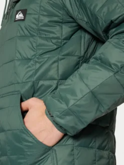 Quiksilver Kurtka przejściowa Check Mate EQYJK04095 Zielony Regular Fit