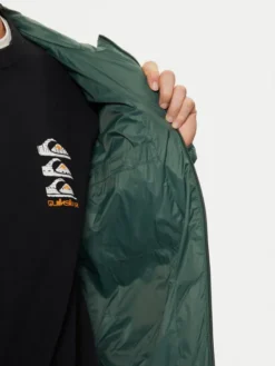 Quiksilver Kurtka przejściowa Check Mate EQYJK04095 Zielony Regular Fit