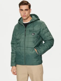 Quiksilver Kurtka przejściowa Check Mate EQYJK04095 Zielony Regular Fit