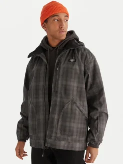 Quiksilver Kurtka przejściowa EQYTJ03489 Szary Regular Fit