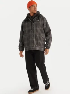 Quiksilver Kurtka przejściowa EQYTJ03489 Szary Regular Fit