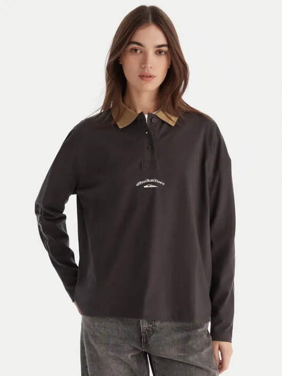 Quiksilver Polo Mercury Standard EQWKT03203 Szary Regular Fit