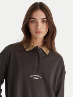 Quiksilver Polo Mercury Standard EQWKT03203 Szary Regular Fit