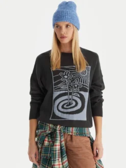 Quiksilver Sweter Barnwell EQWSW03026 Szary Regular Fit