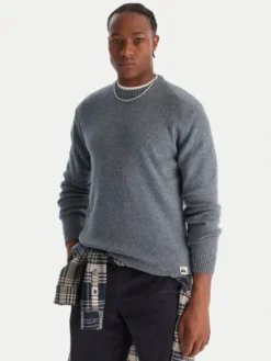 Quiksilver Sweter Slow Song Neppy EQYSW03325 Niebieski Regular Fit