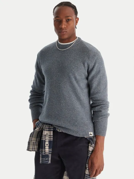 Quiksilver Sweter Slow Song Neppy EQYSW03325 Niebieski Regular Fit