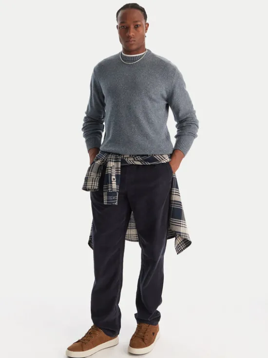 Quiksilver Sweter Slow Song Neppy EQYSW03325 Niebieski Regular Fit