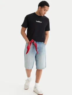 Quiksilver T-Shirt EQYZT08174 Czarny Regular Fit
