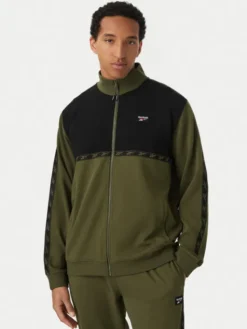 Reebok Bluza Artek RK25726CCM Zielony ciemny Regular Fit