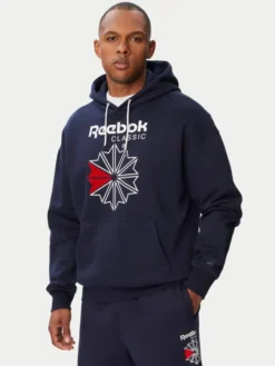 Reebok Bluza Hainrich RK25734CCM Granatowy Regular Fit