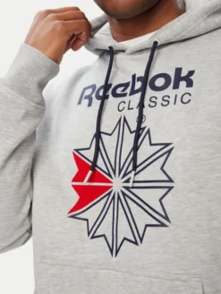 Reebok Bluza Hainrich RK25734CCM Szary jasny Regular Fit