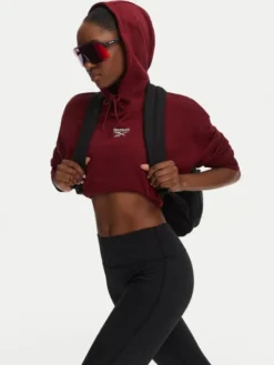 Reebok Bluza Ilona RK25712CCW Bordowy Regular Fit
