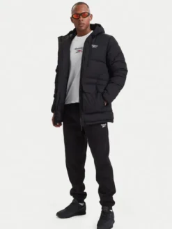Reebok Kurtka zimowa RCC00077 Czarny Regular Fit