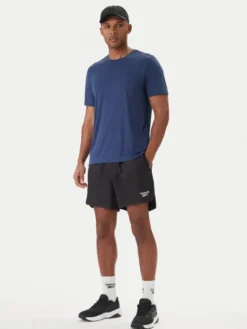 Reebok Szorty sportowe Best RK25557CCM Czarny Regular Fit