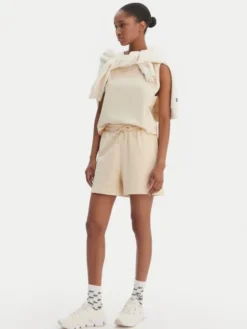 Reebok Szorty sportowe Jacqueline RK25500CCW Beżowy Regular Fit