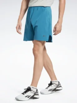 Reebok Szorty sportowe Strength 3.0 Shorts HS5938 Niebieski