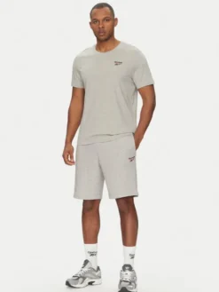 Reebok Szorty sportowe 100221793 Szary Regular Fit