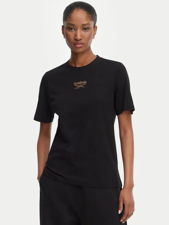Reebok T-Shirt Nikolina RK25708CCW Czarny Regular Fit