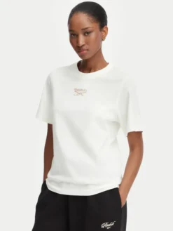 Reebok T-Shirt Nikolina RK25708CCW Kremowy Regular Fit