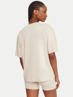 Reebok T-Shirt RK25315CCW Beżowy Regular Fit