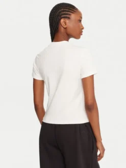 Reebok T-Shirt RK25309CCW Biały Slim Fit
