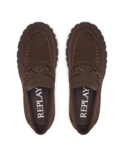 REPLAY Loafersy GWLB2 .000.C0203L Brązowy