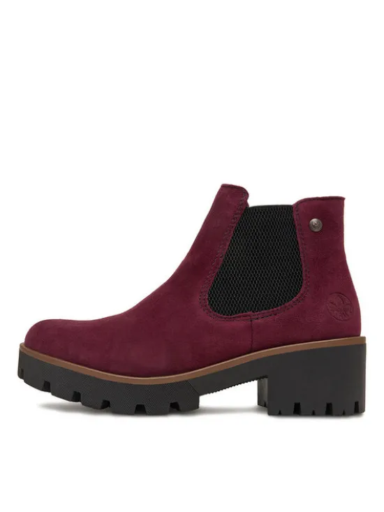 Rieker Botki CEO-79265-30 Bordowy