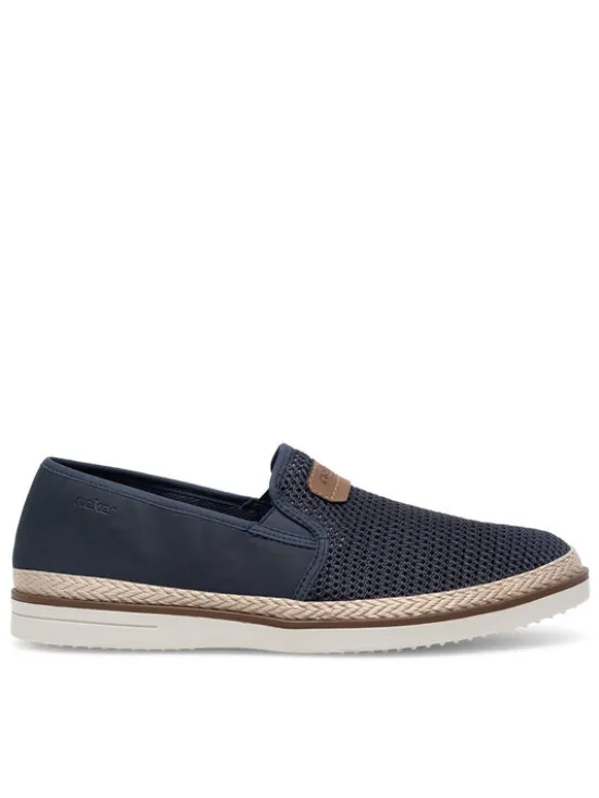 Rieker Espadryle B2366-14 Niebieski