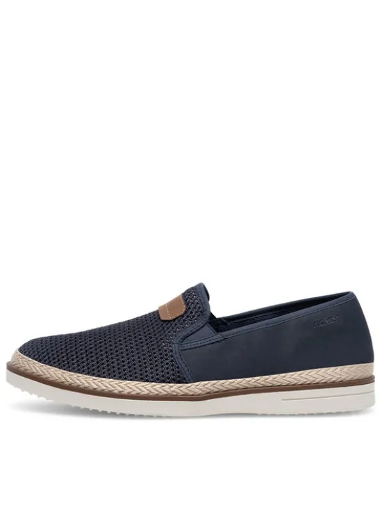 Rieker Espadryle B2366-14 Niebieski