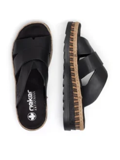 Rieker Espadryle V7989-00 Czarny