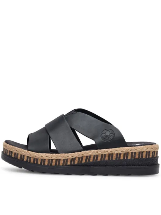 Rieker Espadryle V7989-00 Czarny